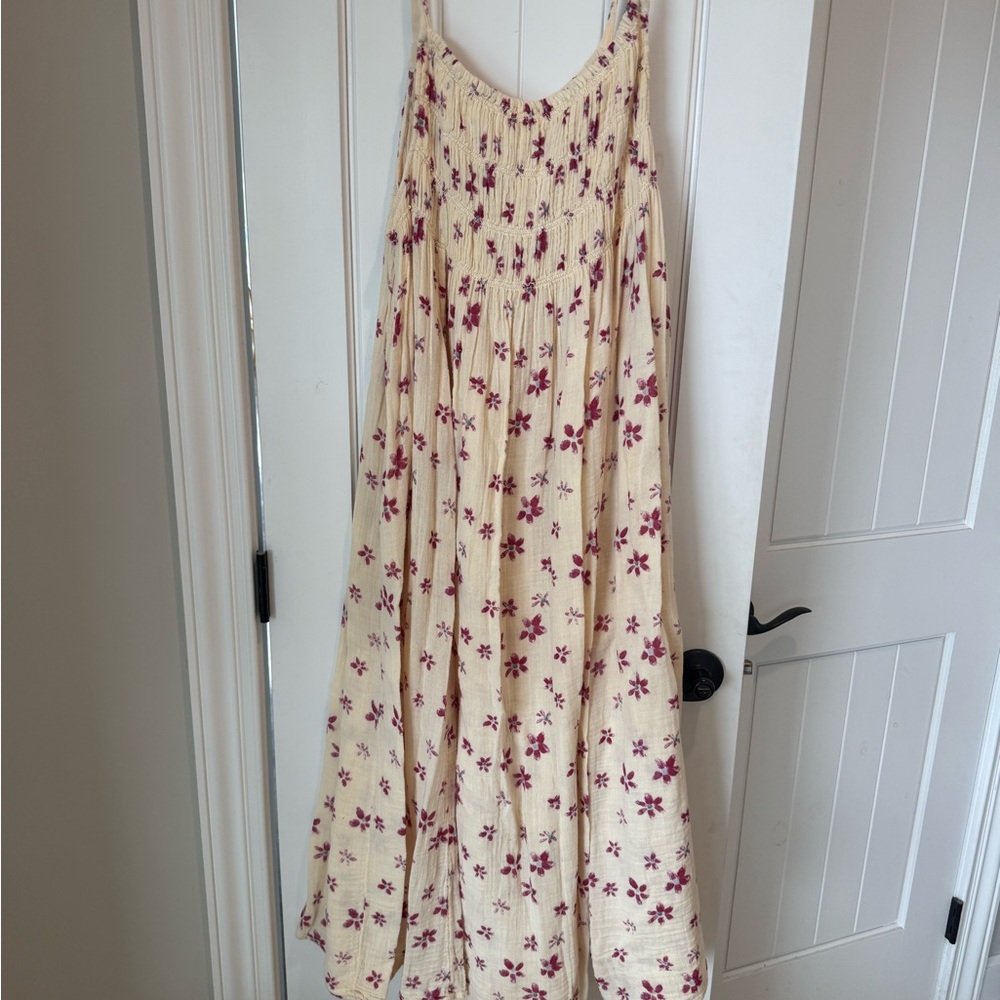 Free People Cream Maxi Dress.